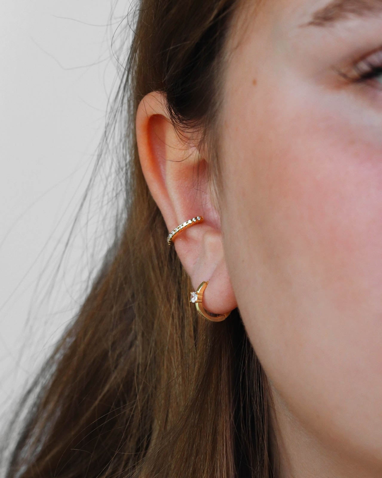 18K Gold Vermeil Hoops