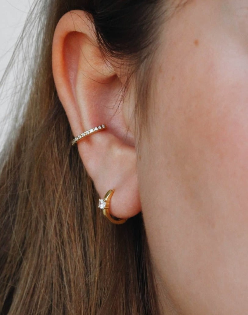 18K Gold Vermeil Hoops