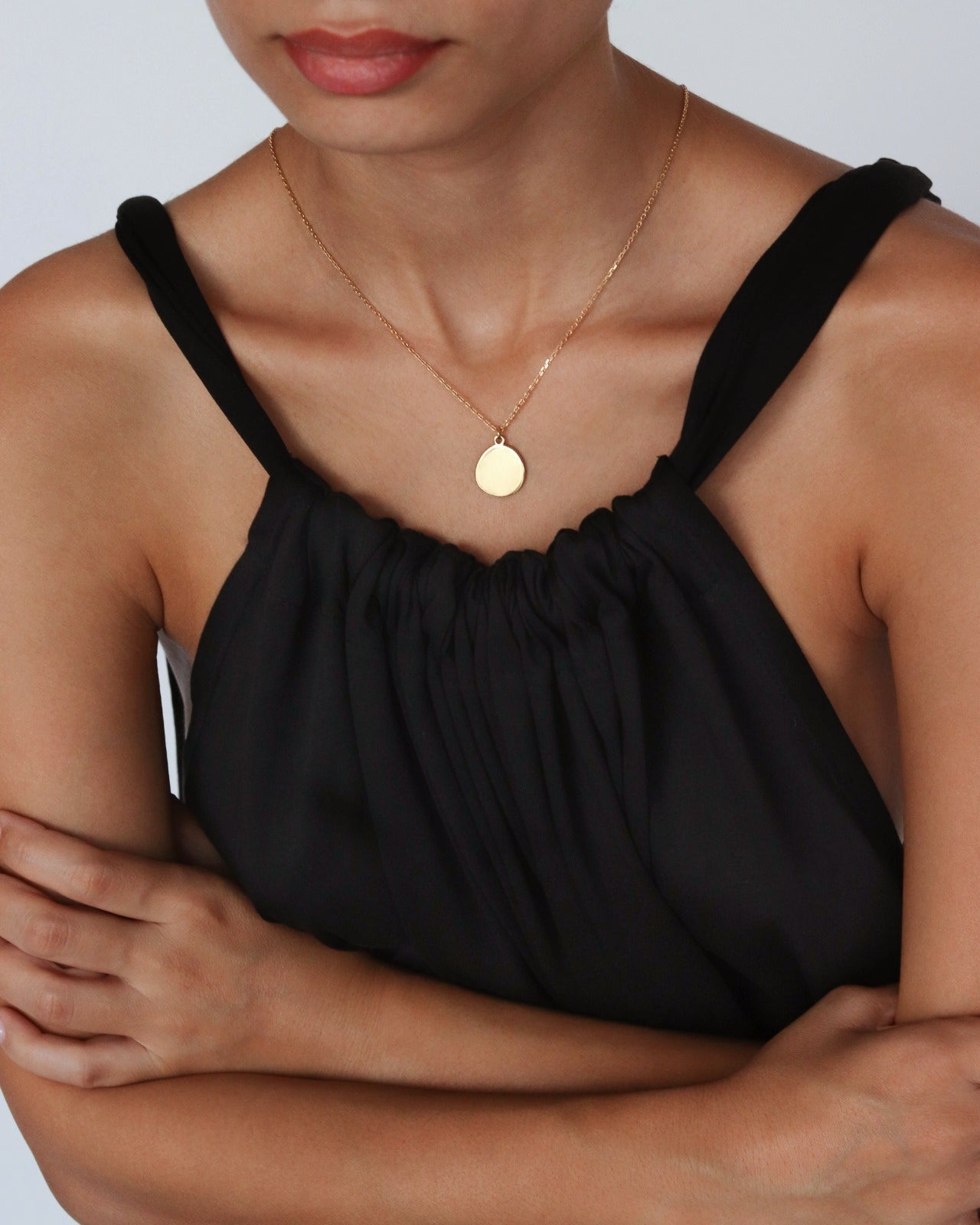 18K Vermeil Disc Necklace