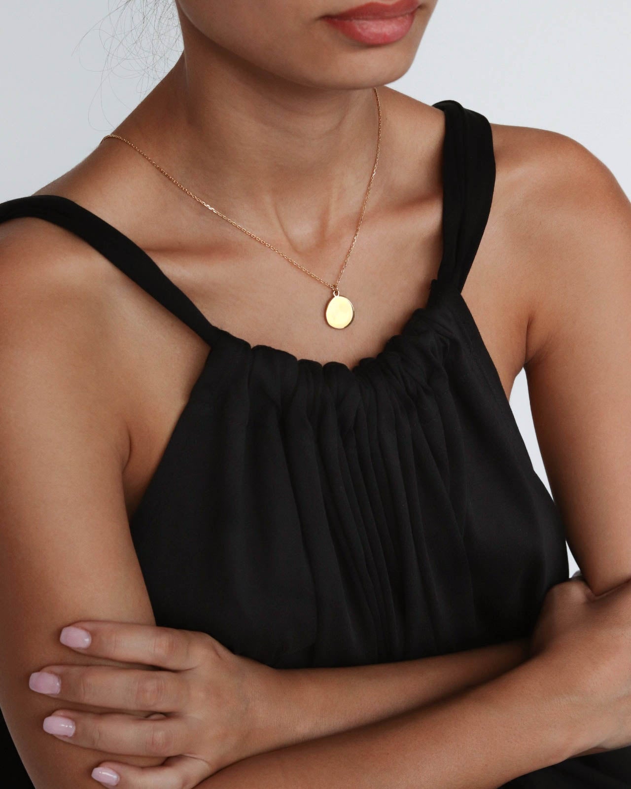 18K Vermeil Disc Necklace