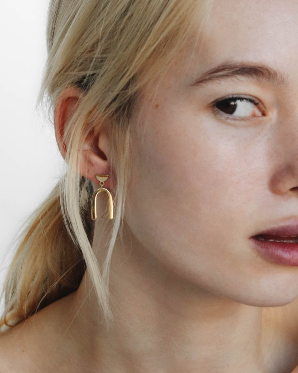 18K Vermeil Arch Earrings