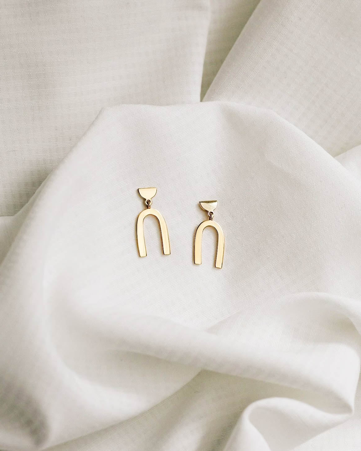 18K Vermeil Arch Earrings