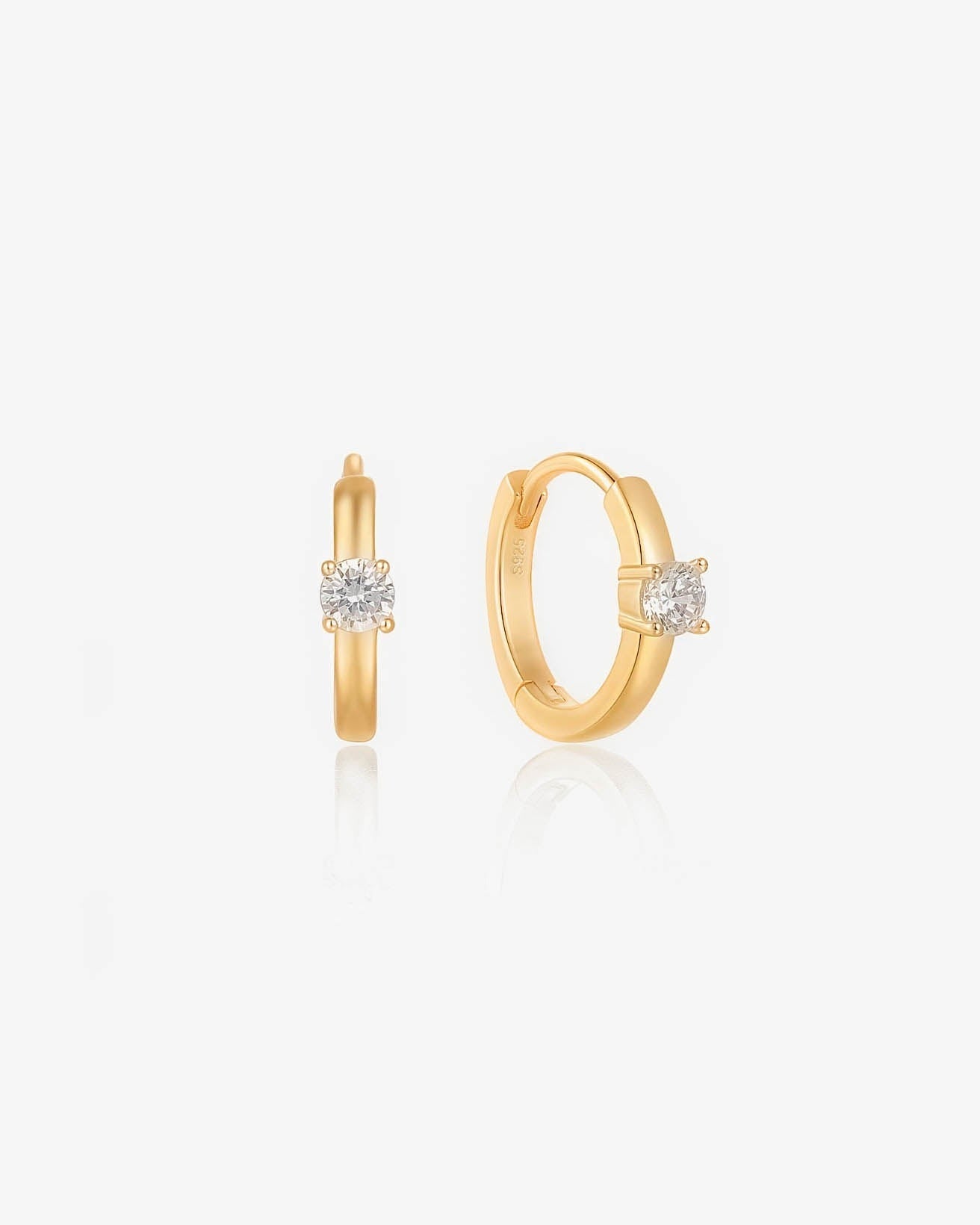 18K Gold Vermeil Hoops