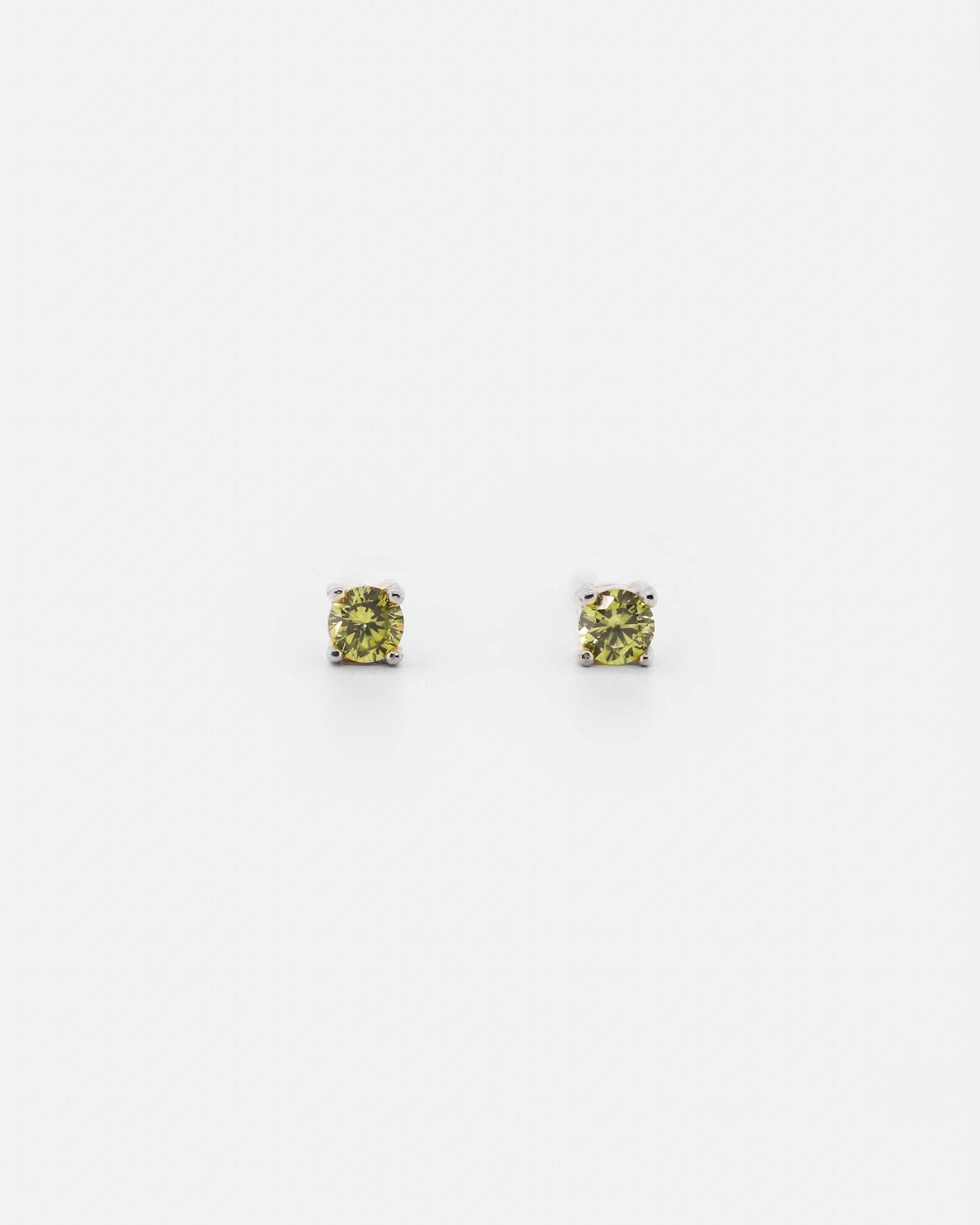 925 Silver - Olive CZ Studs