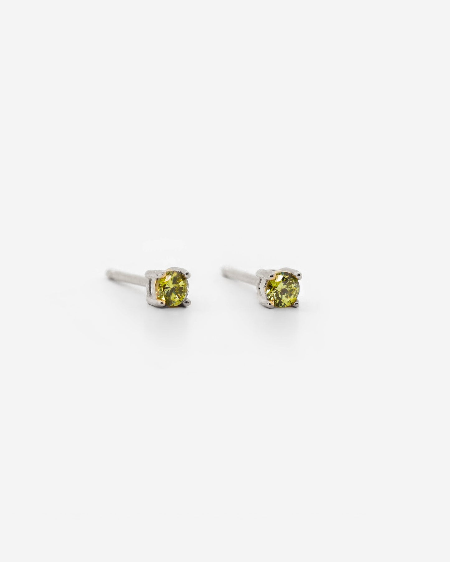 925 Silver - Olive CZ Studs