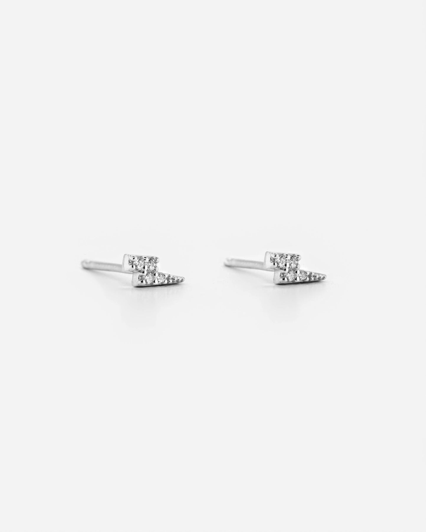 925 Silver - Lightning Studs