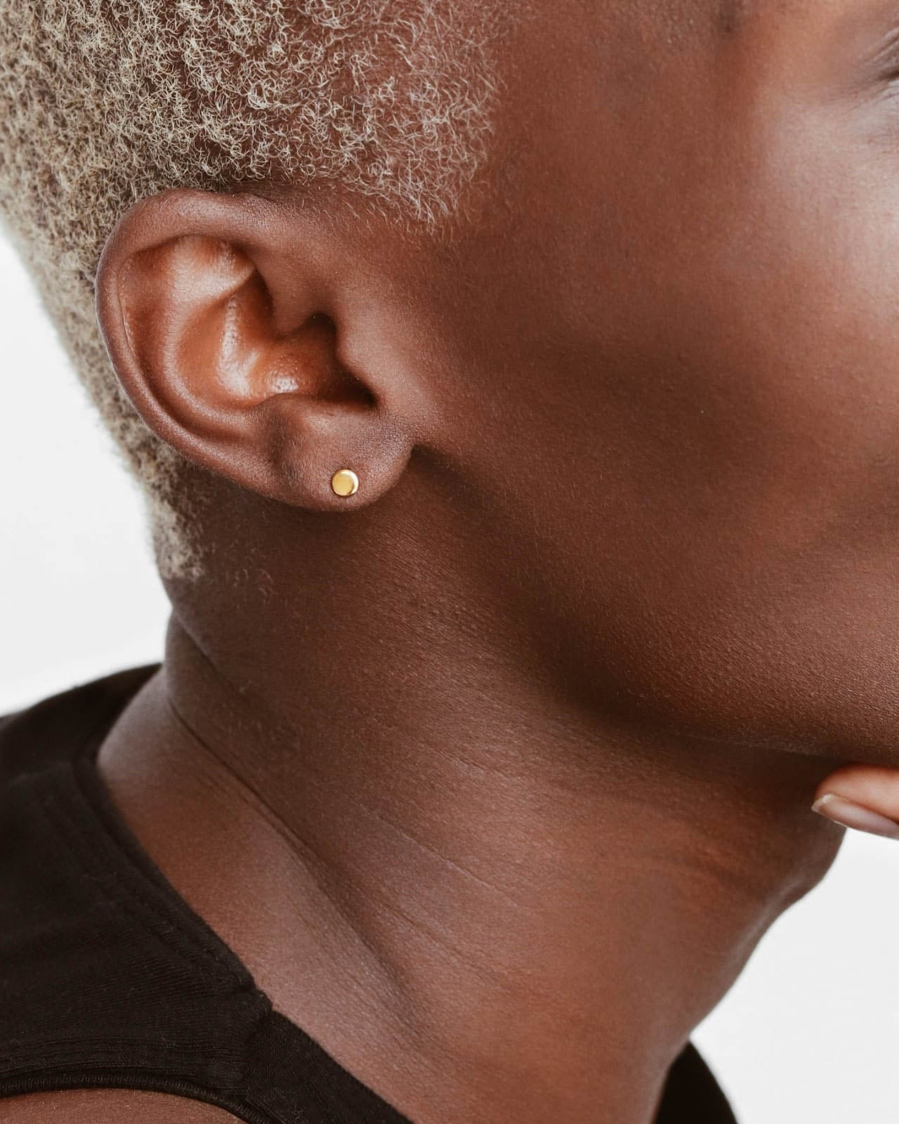 18K Vermeil Disc Studs