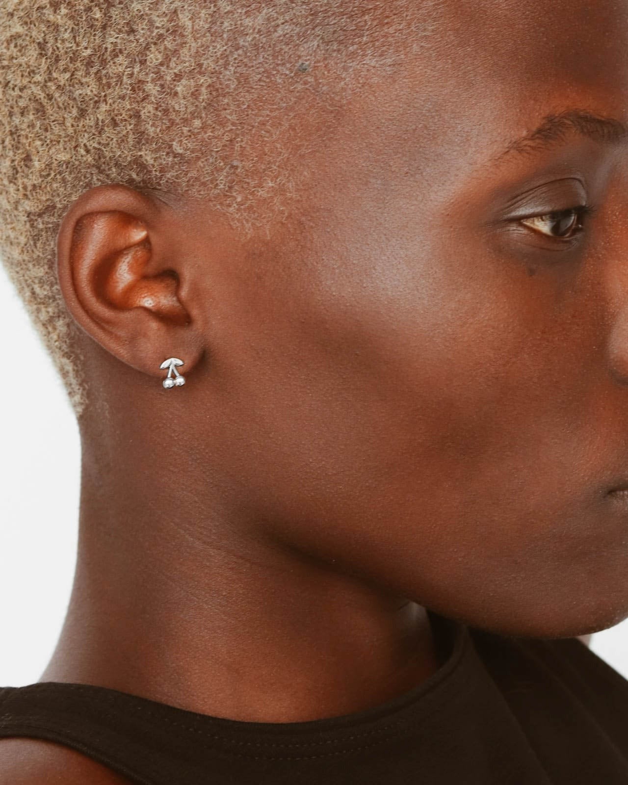 925 Silver - Cherry Studs