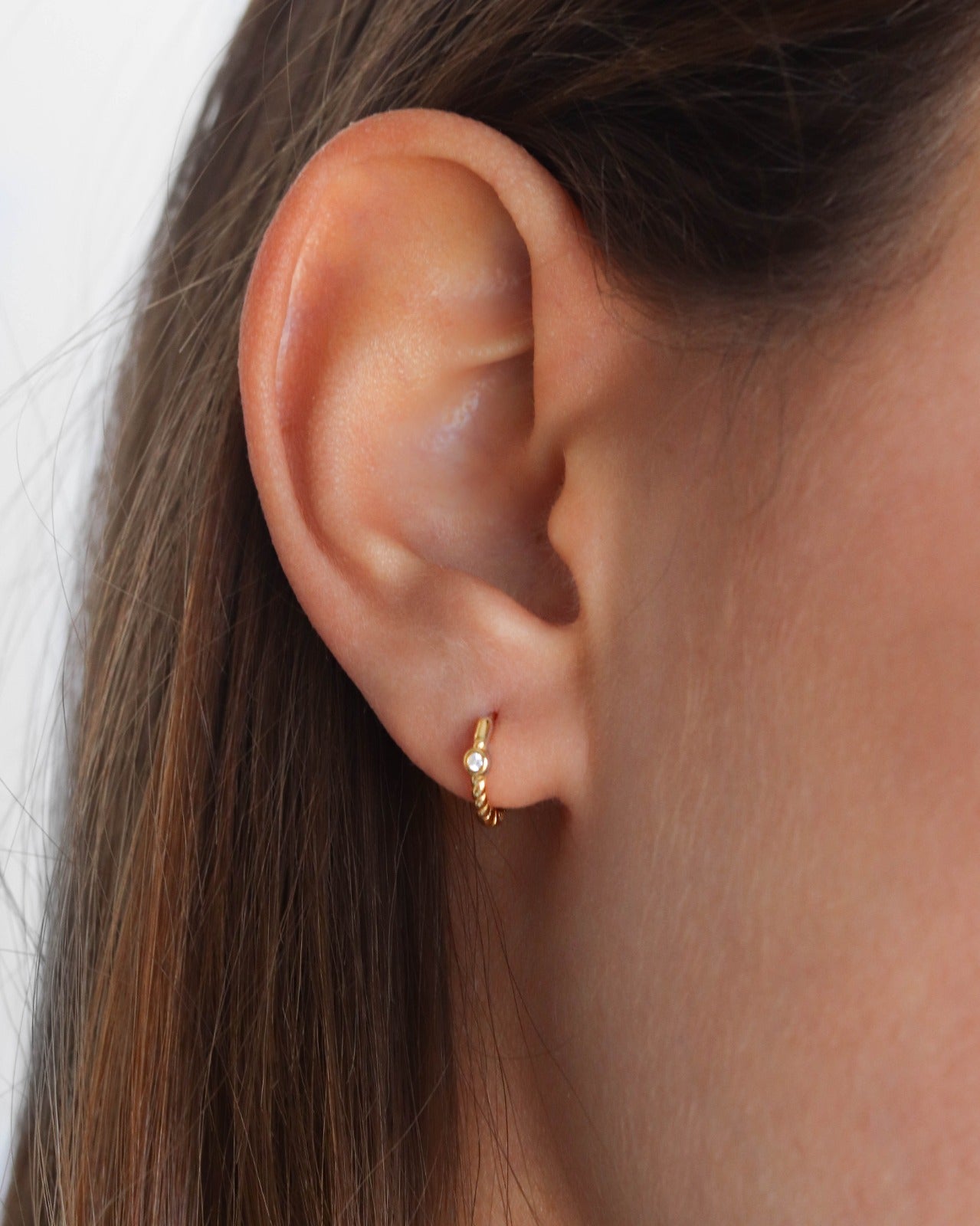 18K Gold Vermeil Hoops