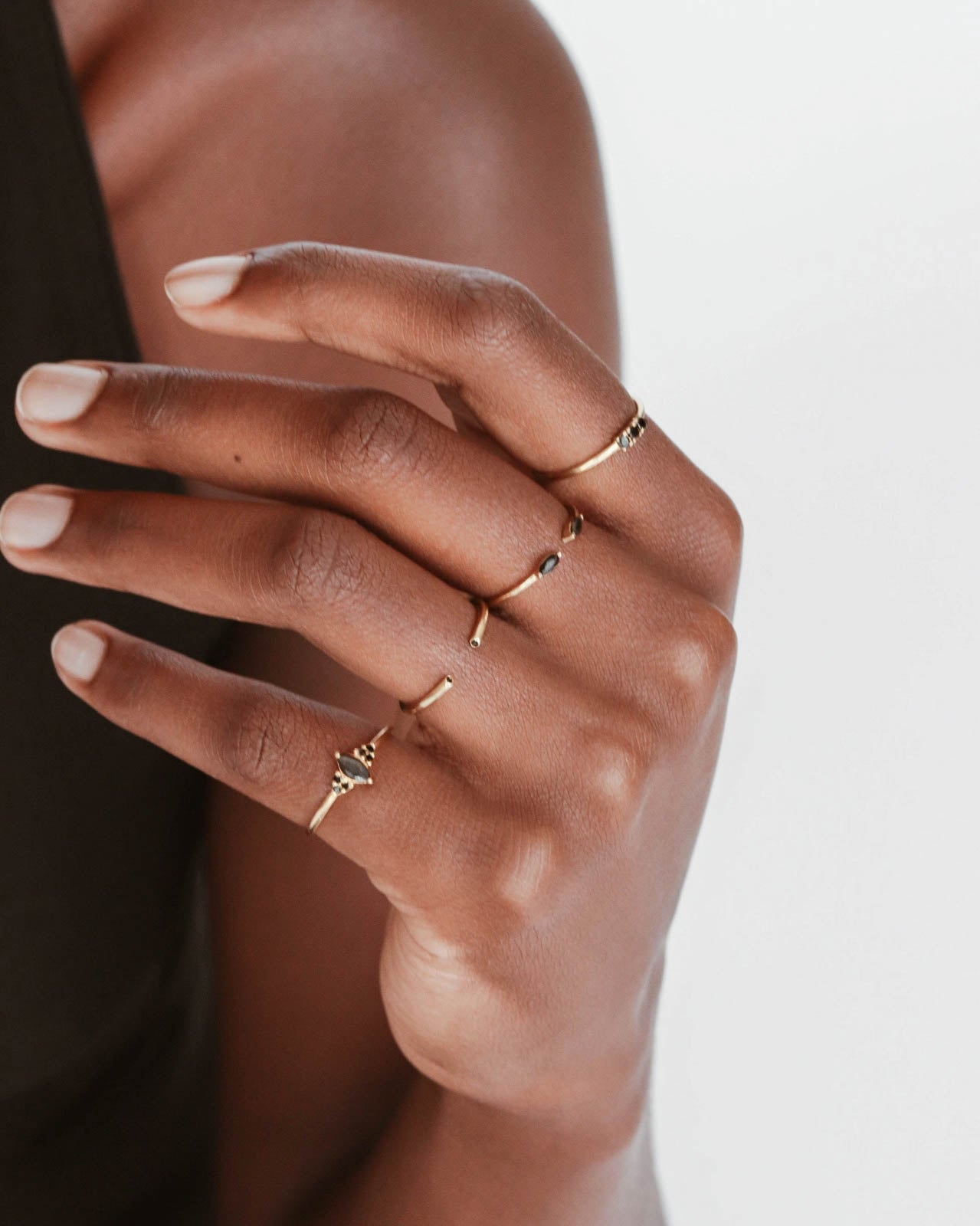 18K Vermeil Trio CZ Ring