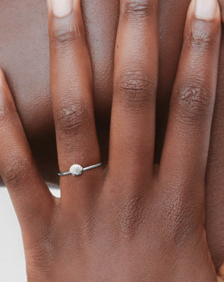 925 Silver Seashell Ring