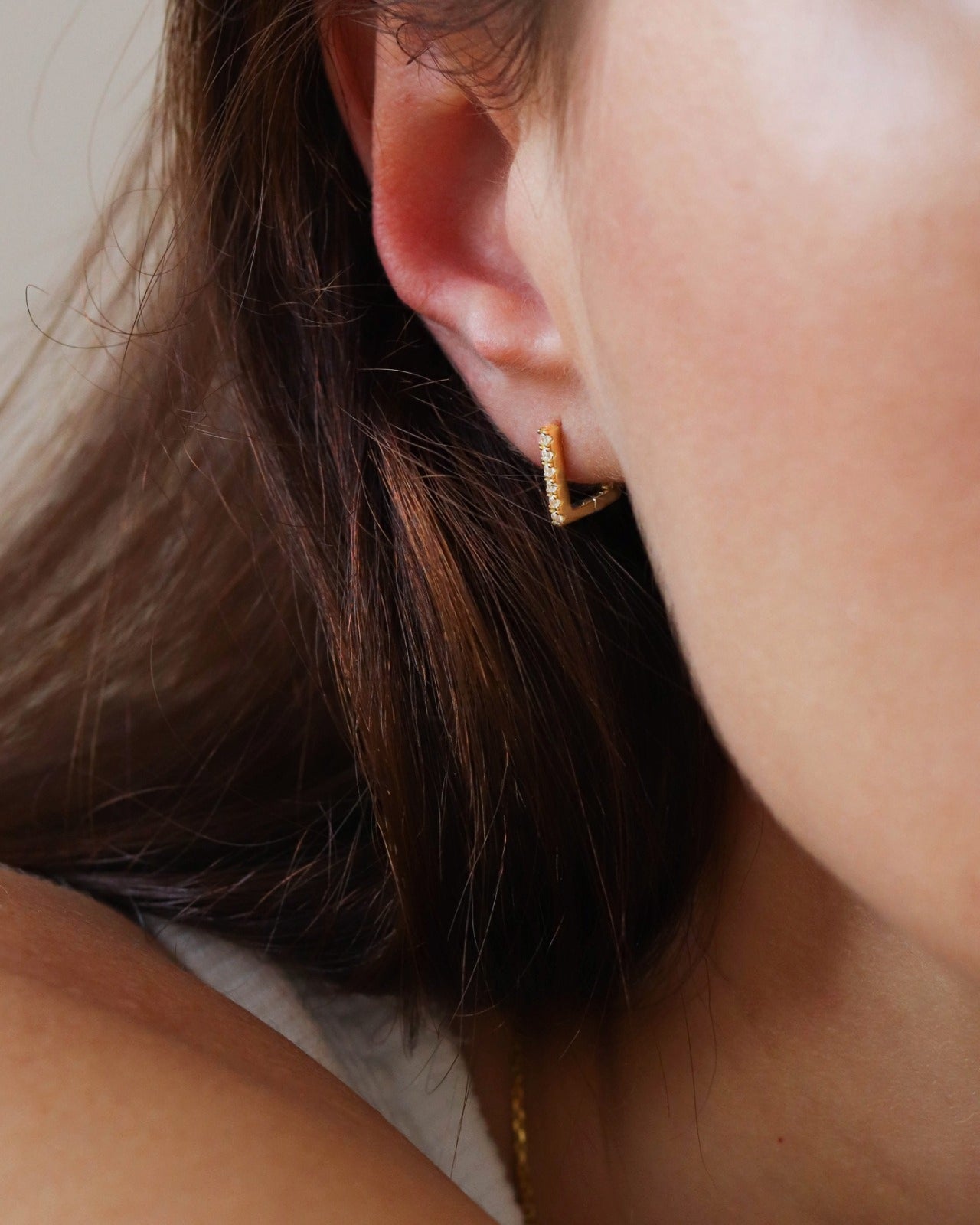 18K Gold Vermeil Hoops