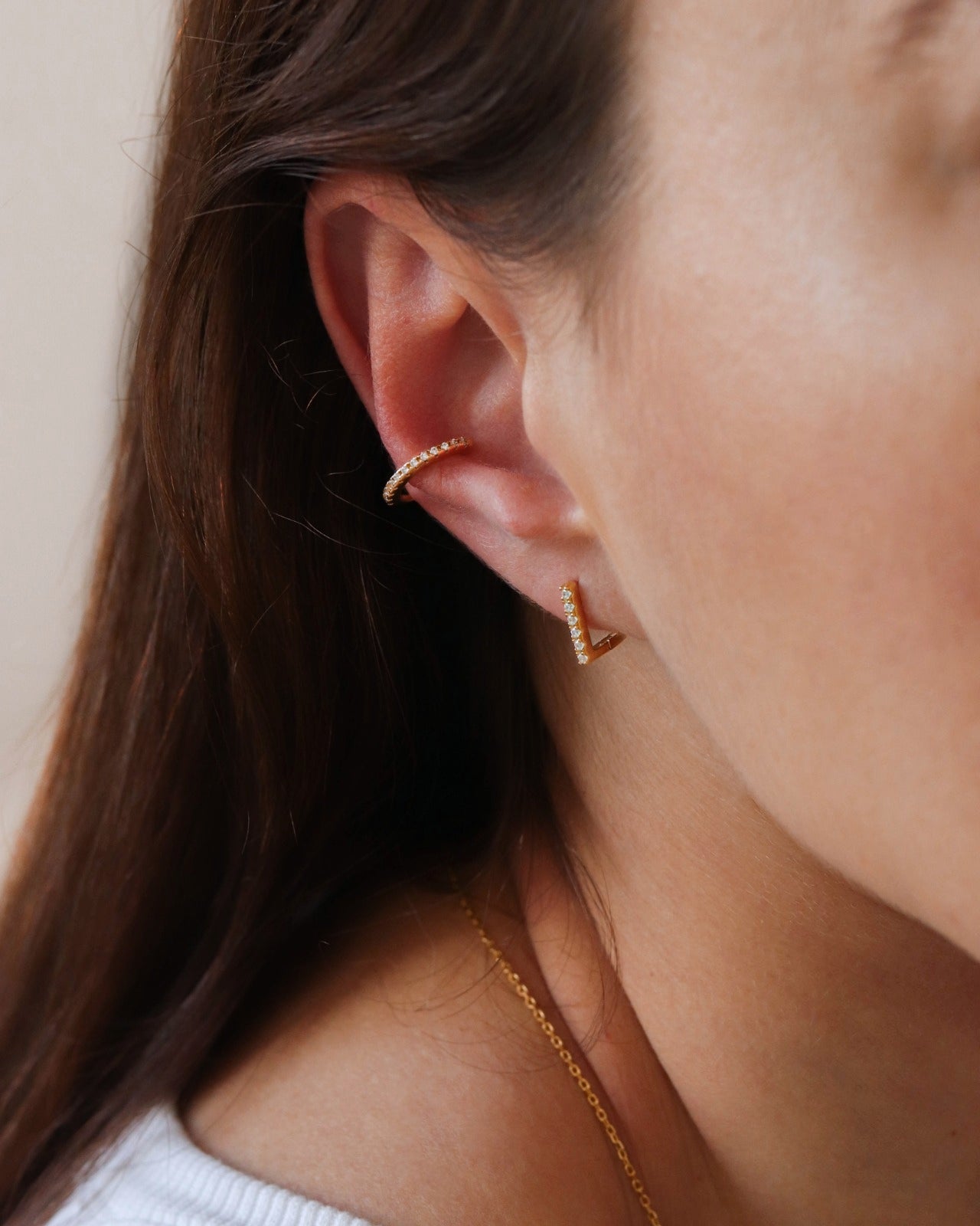 18K Gold Vermeil Hoops