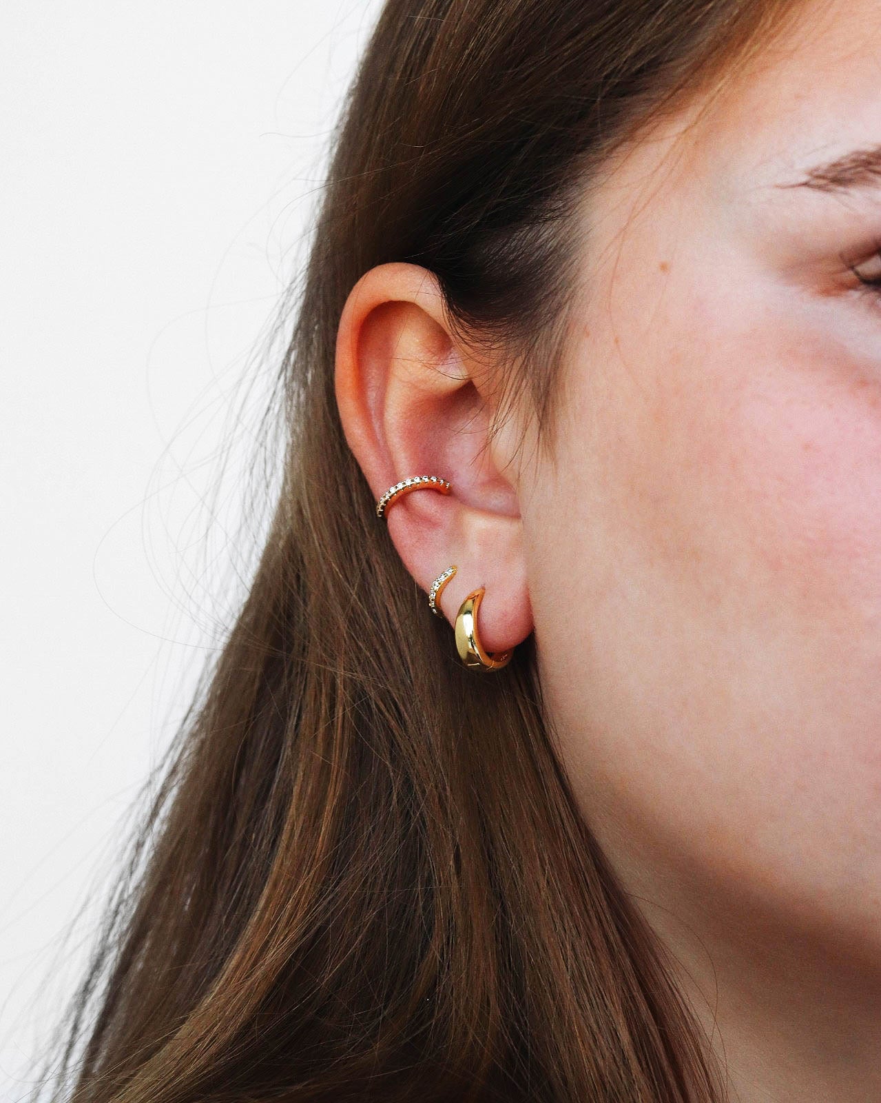 18K Gold Vermeil Hoops