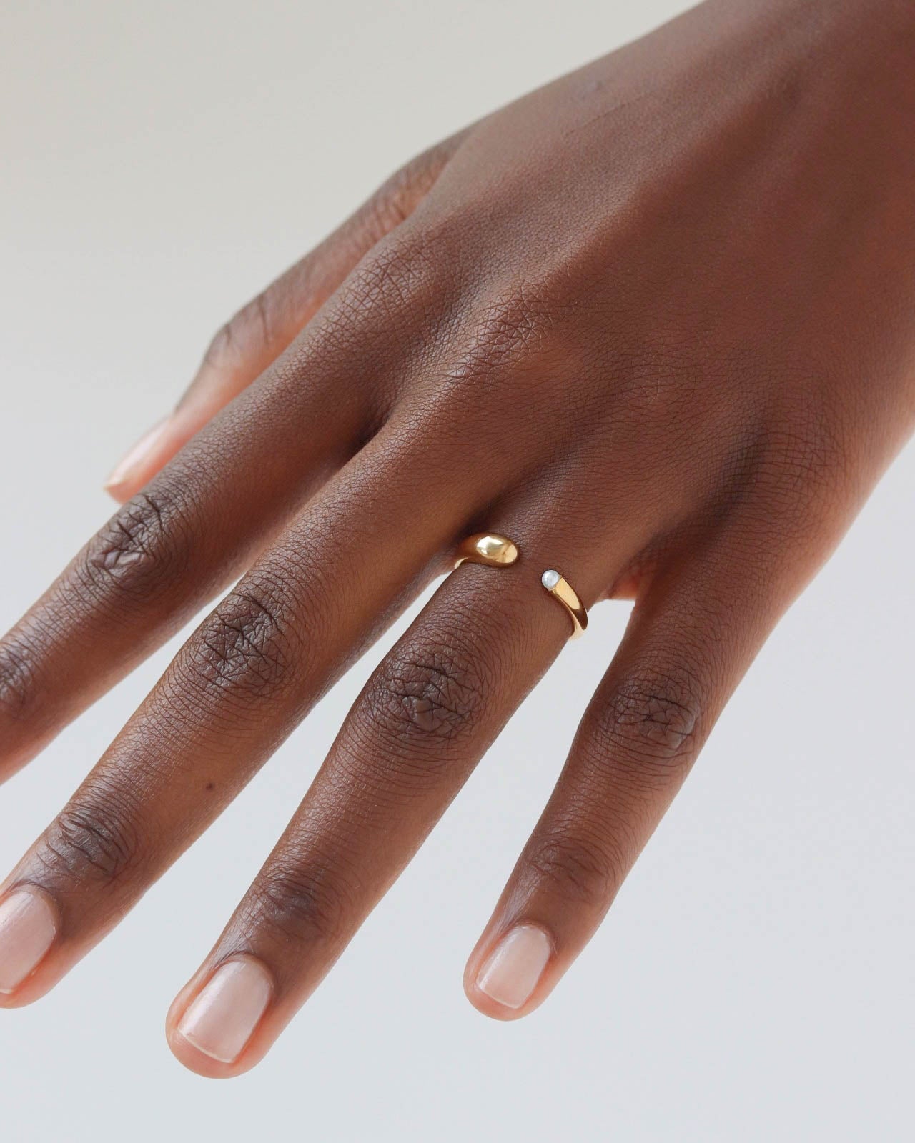 18K Gold Pearl Ring