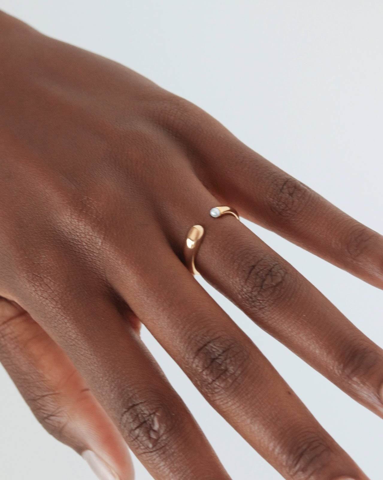 18K Gold Pearl Ring