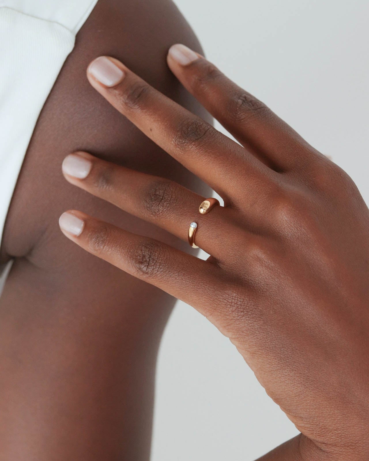 18K Gold Pearl Ring