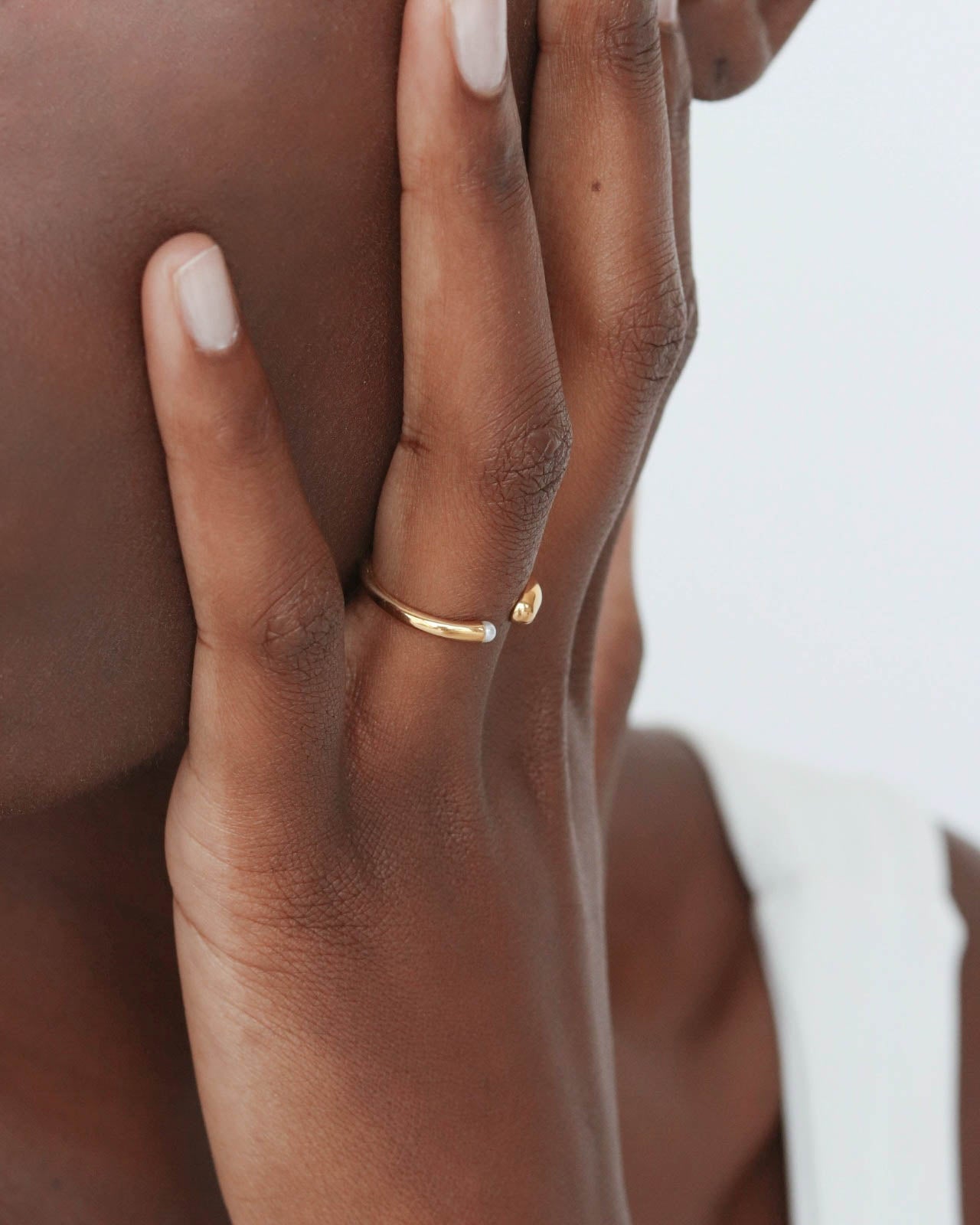 18K Gold Pearl Ring