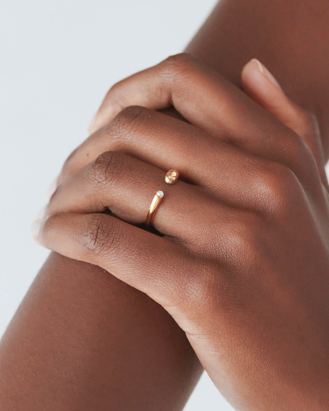 18K Gold Pearl Ring