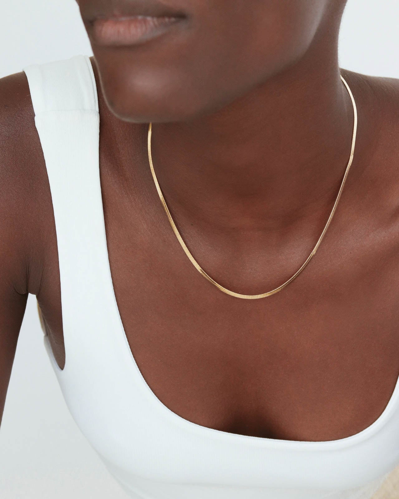 18k Gold Snake Chain Necklace