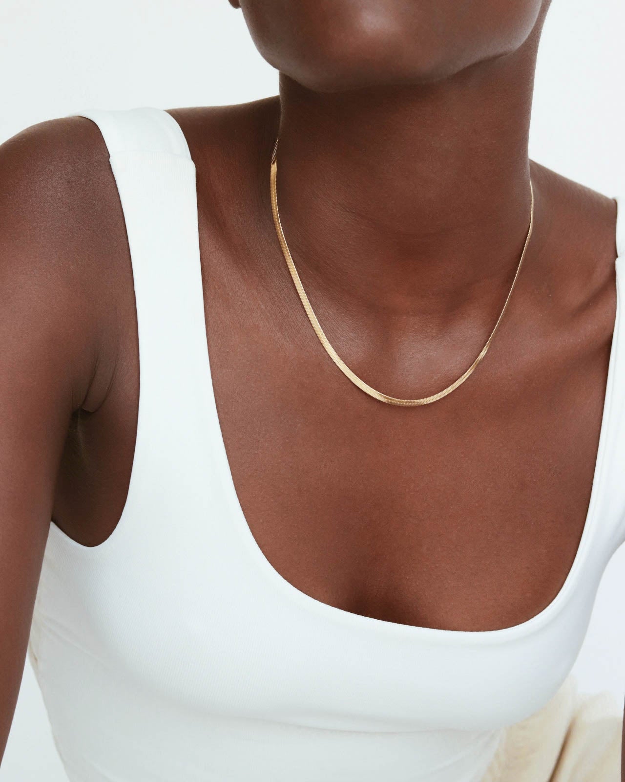 18k Gold Snake Chain Necklace