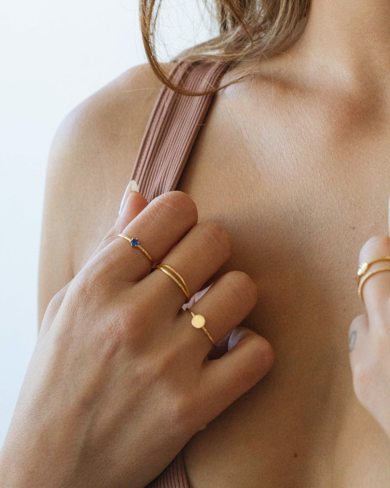 18K Vermeil Disc Ring