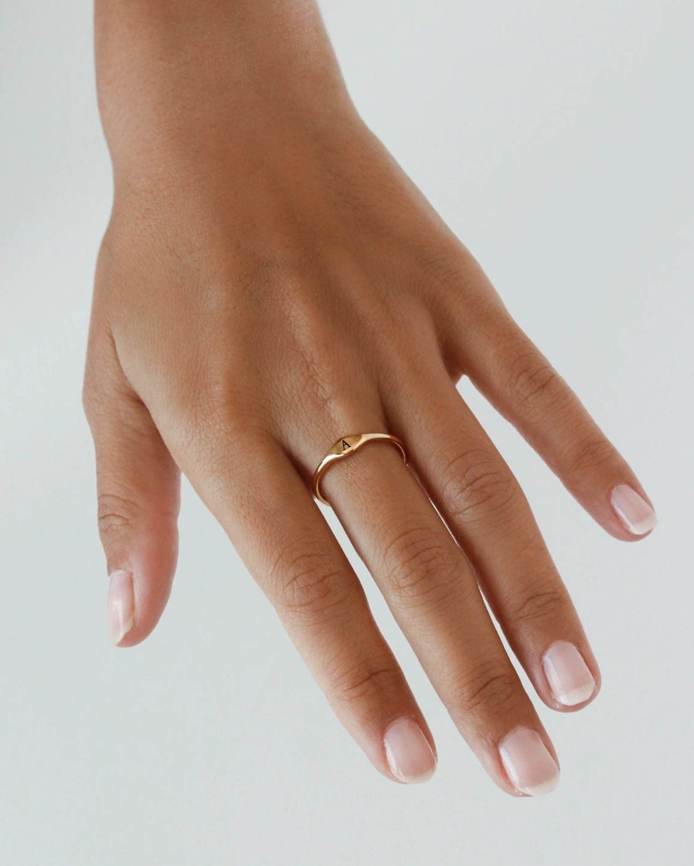 18K Gold Signet Ring