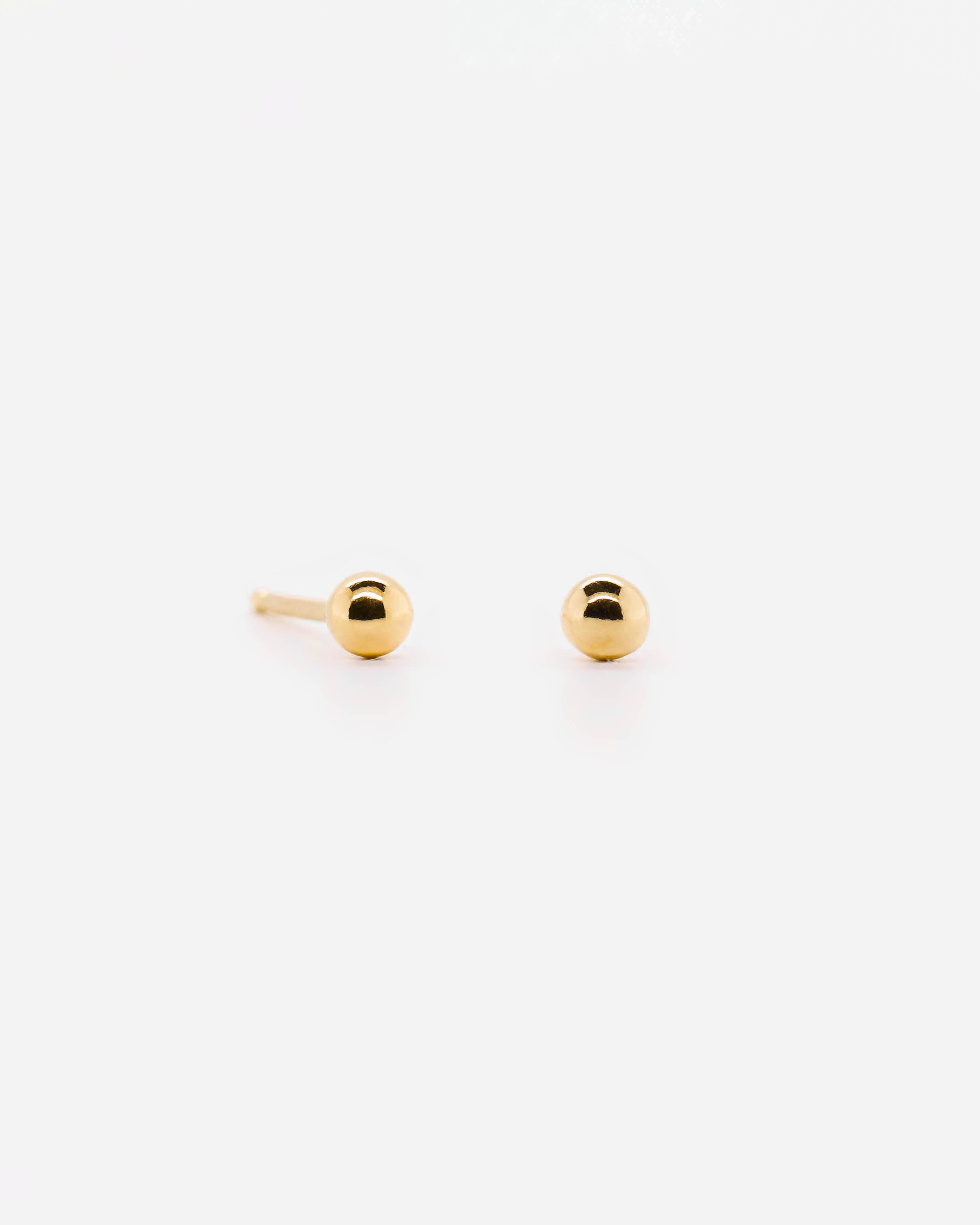 18K Vermeil Sphere Studs