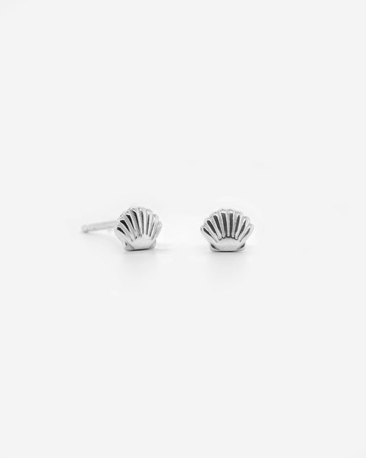 925 Silver - Seashell Studs