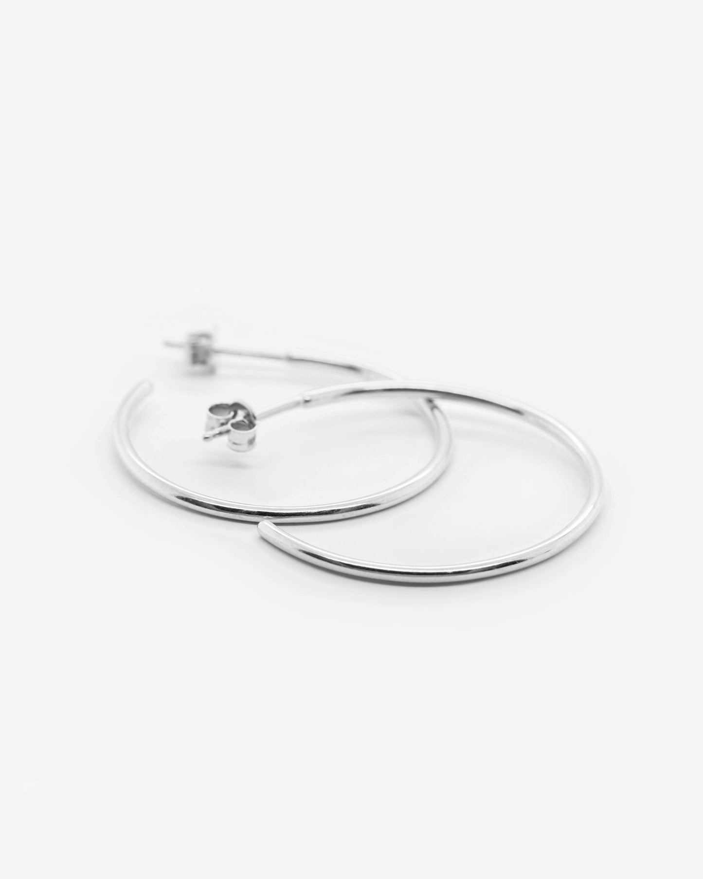 925 Silver - Classic Hoops