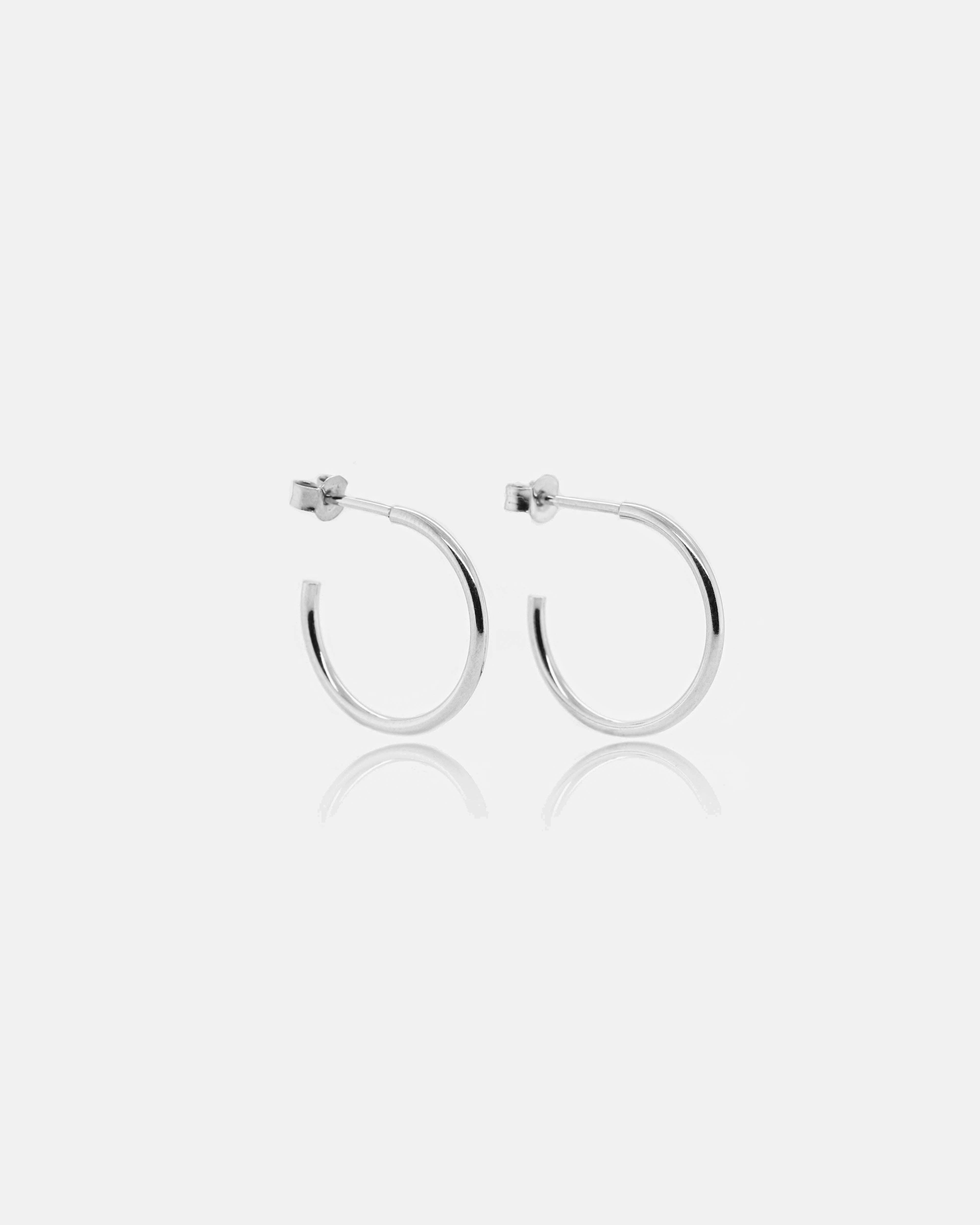925 Silver - Classic Hoops