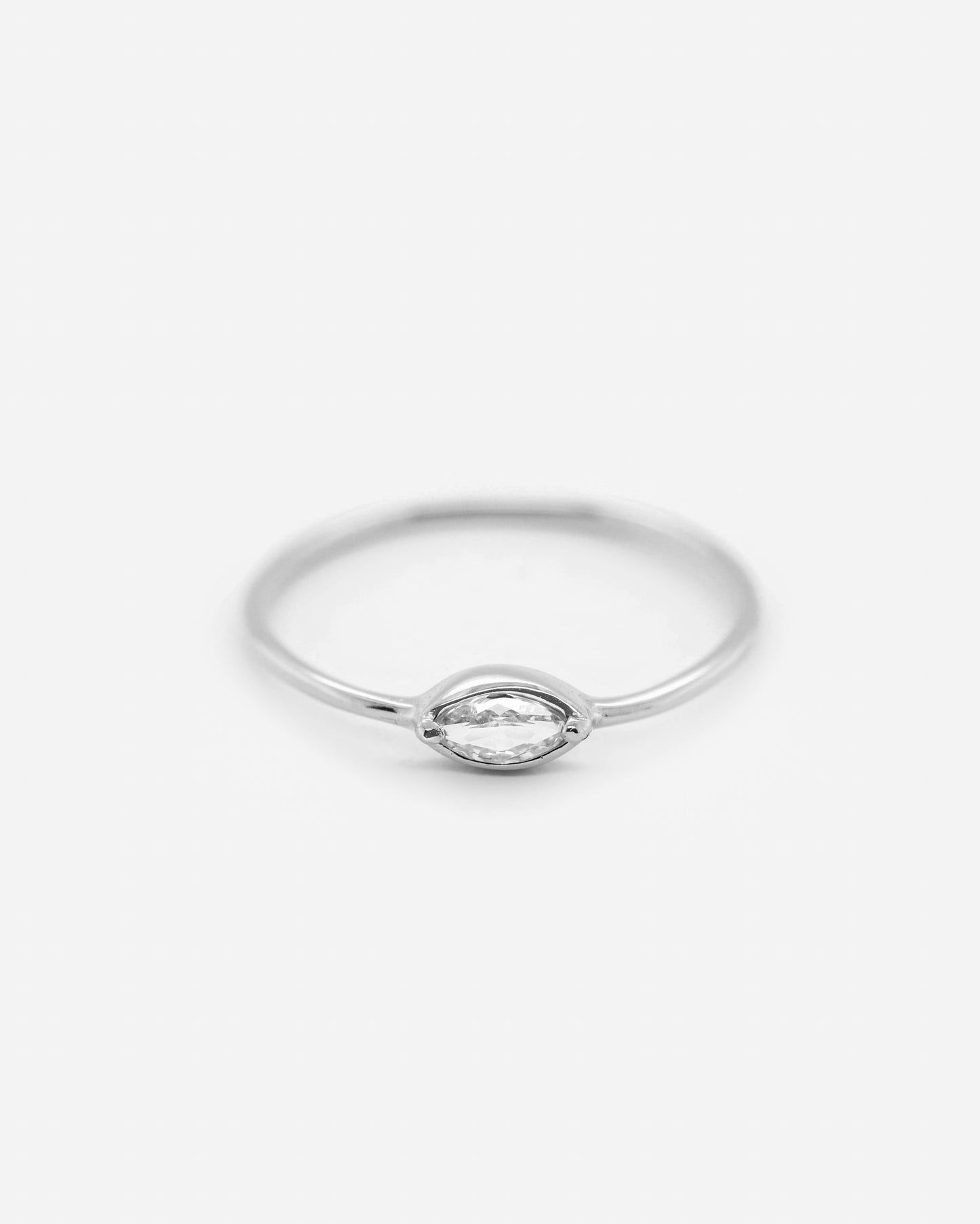 925 Silver - White CZ Ring