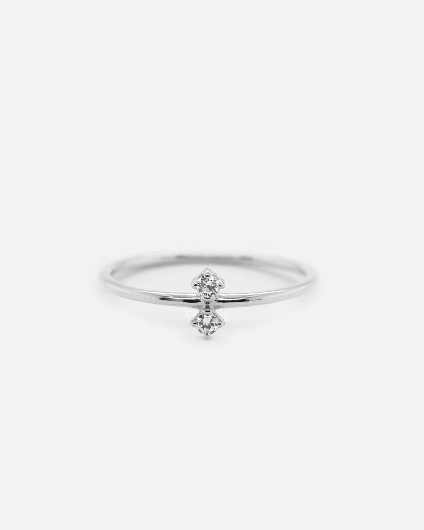 925 Silver - Double CZ Ring