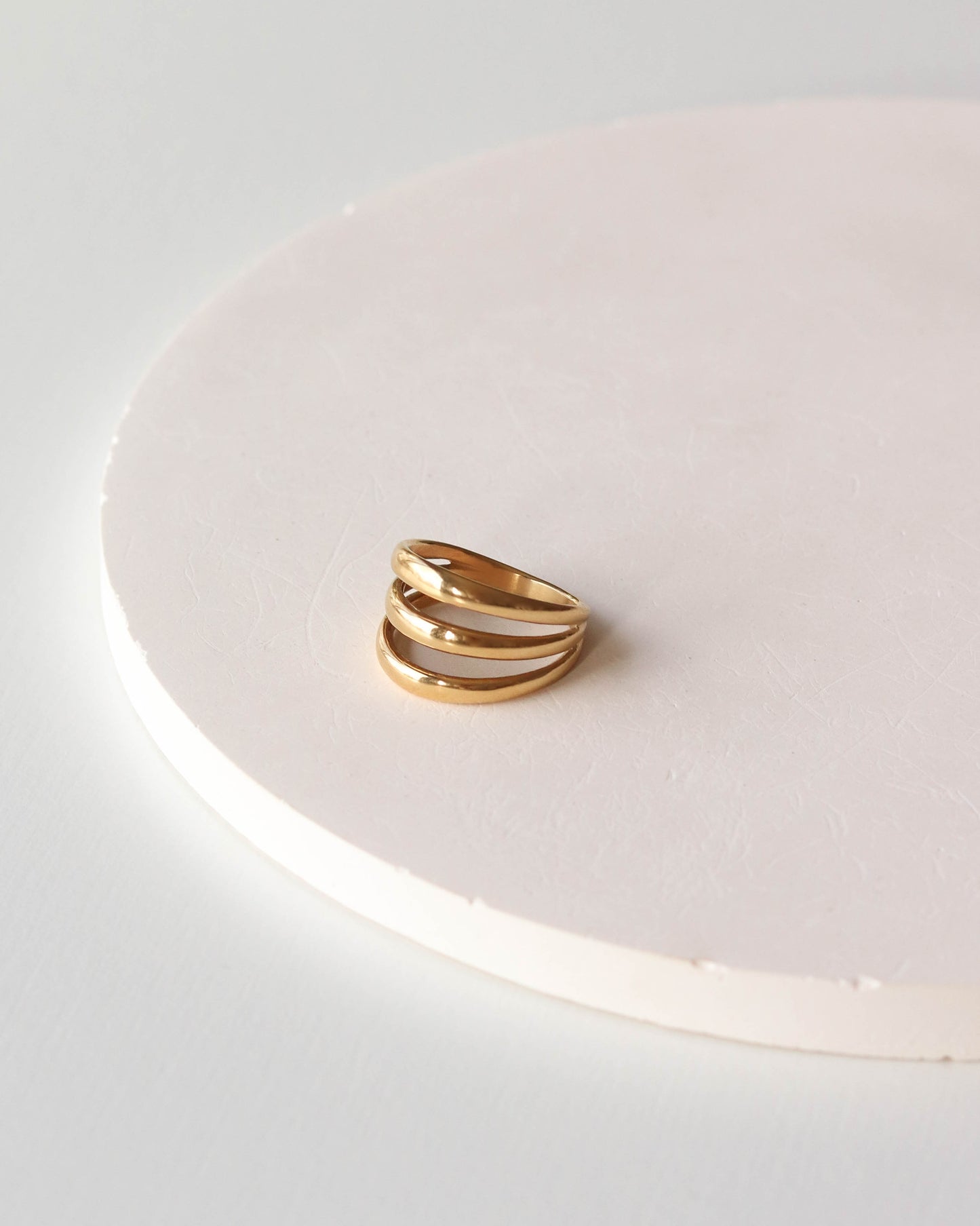 18K Gold Triple Band Ring