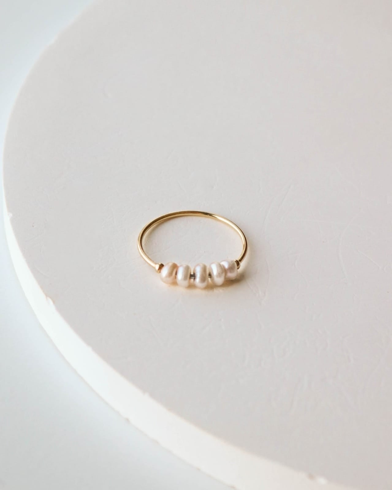 18K Gold Pearl Ring