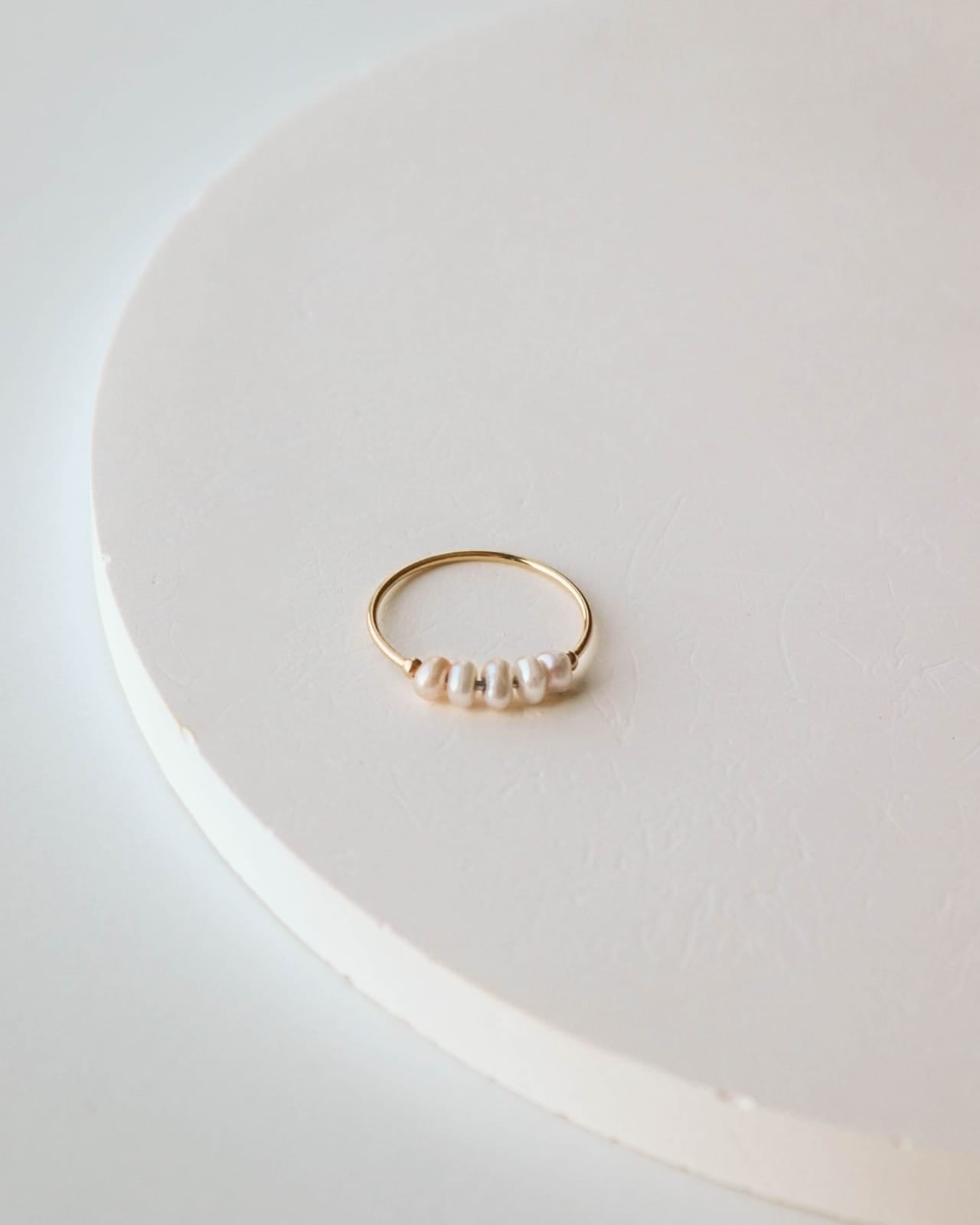 18K Gold Pearl Ring