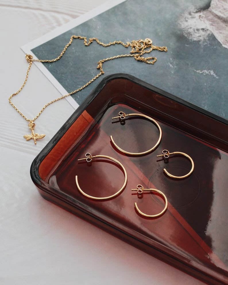 18K Vermeil Hoops