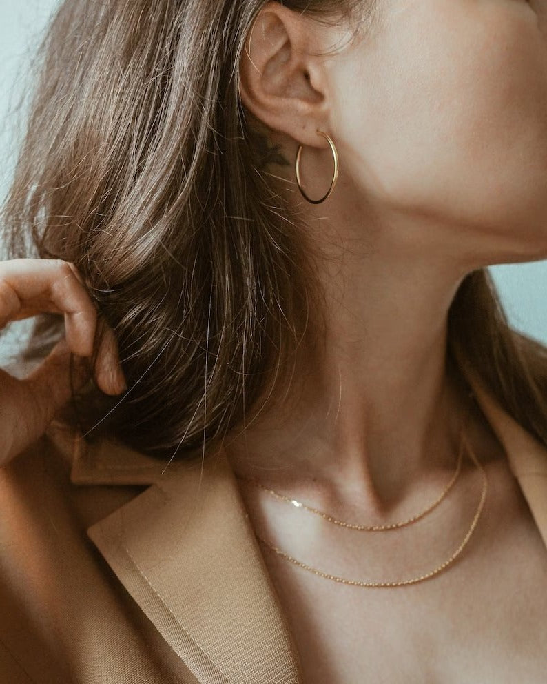 18K Vermeil Hoops