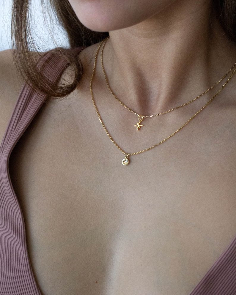 18K Vermeil Disc Necklace