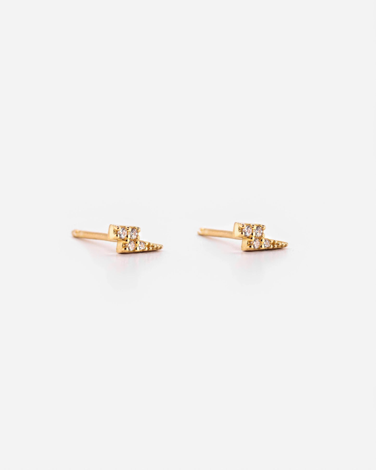 18K Vermeil Lightning Studs