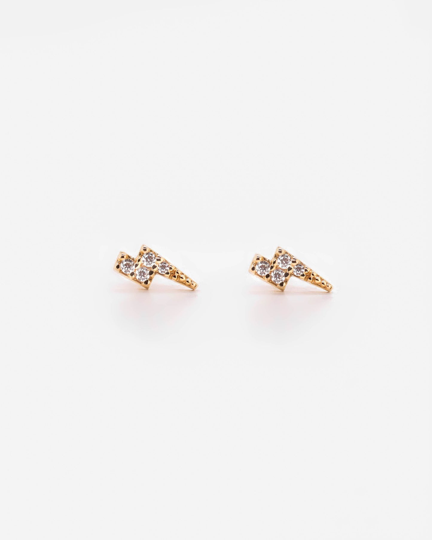 18K Vermeil Lightning Studs