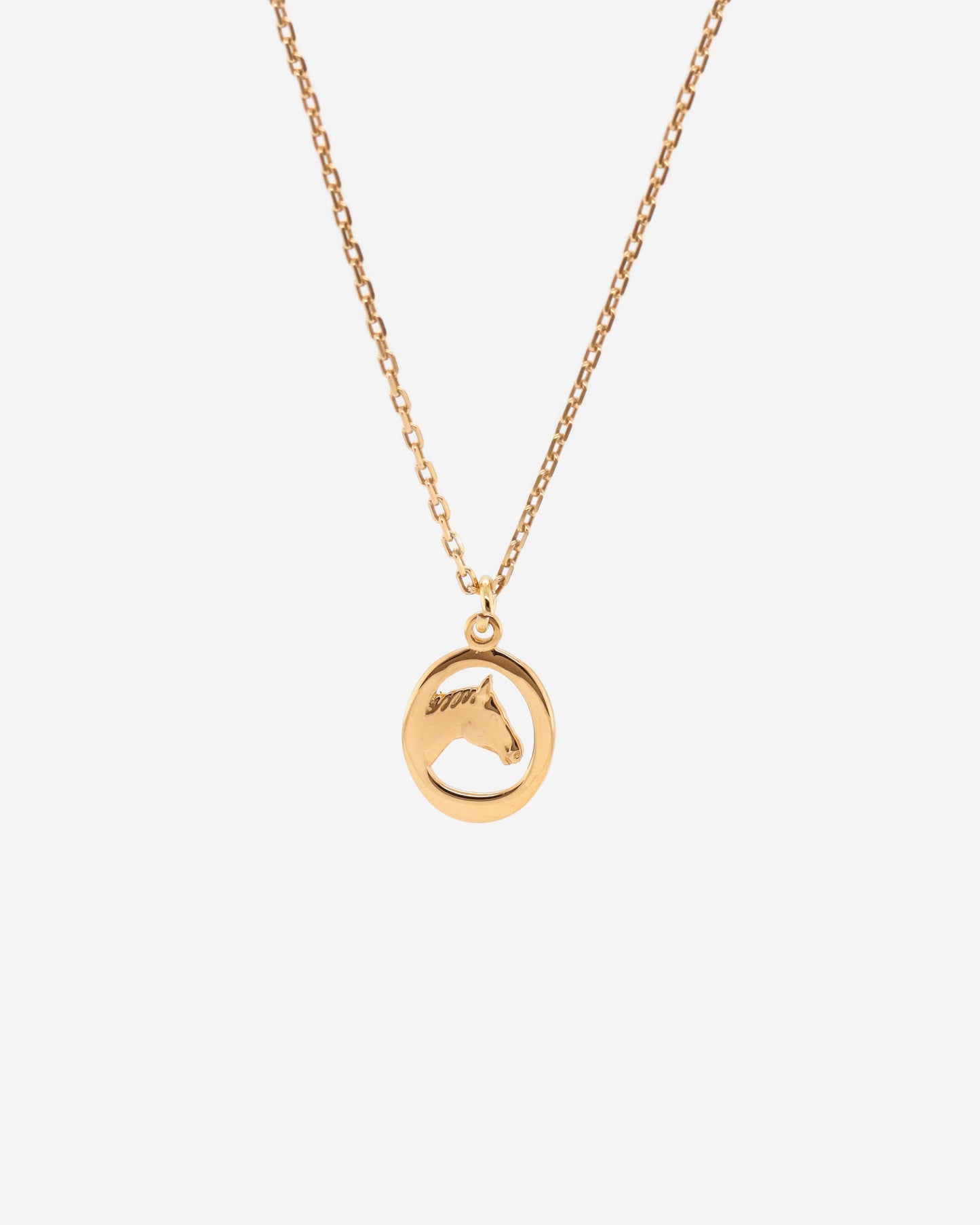 18K Vermeil Horse Head Necklace