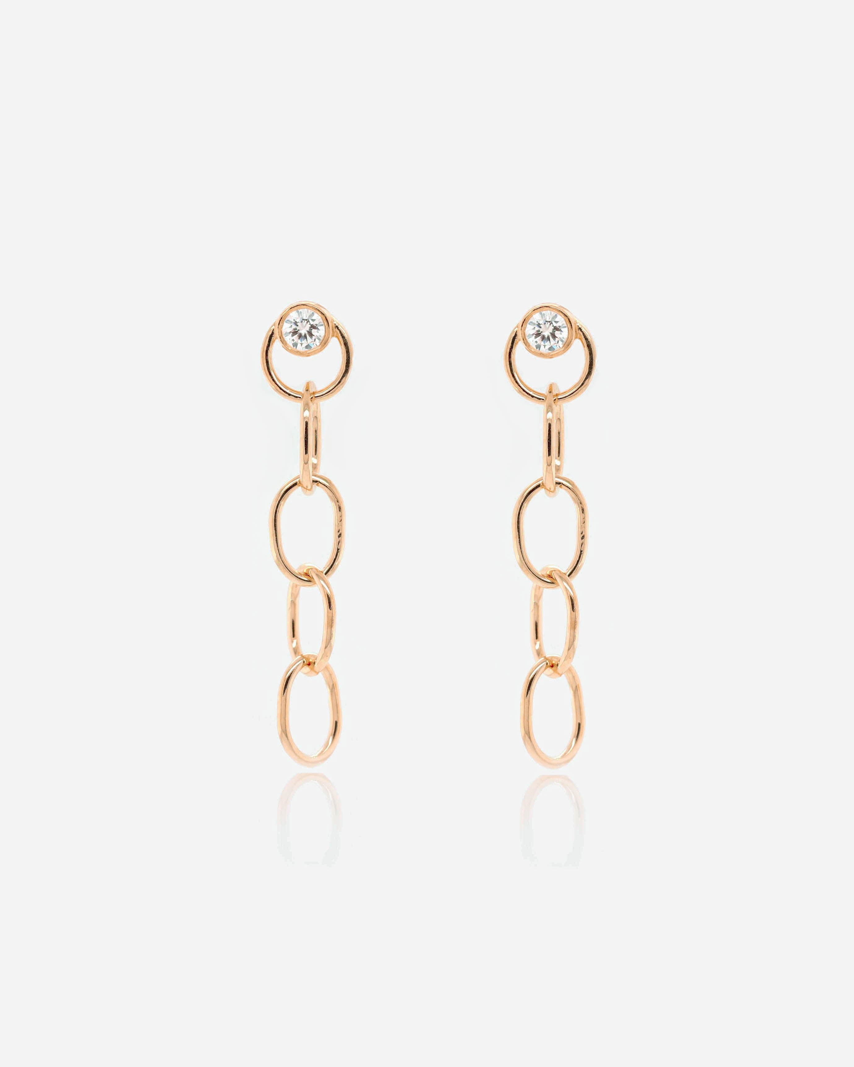 18K Vermeil Chain Earrings