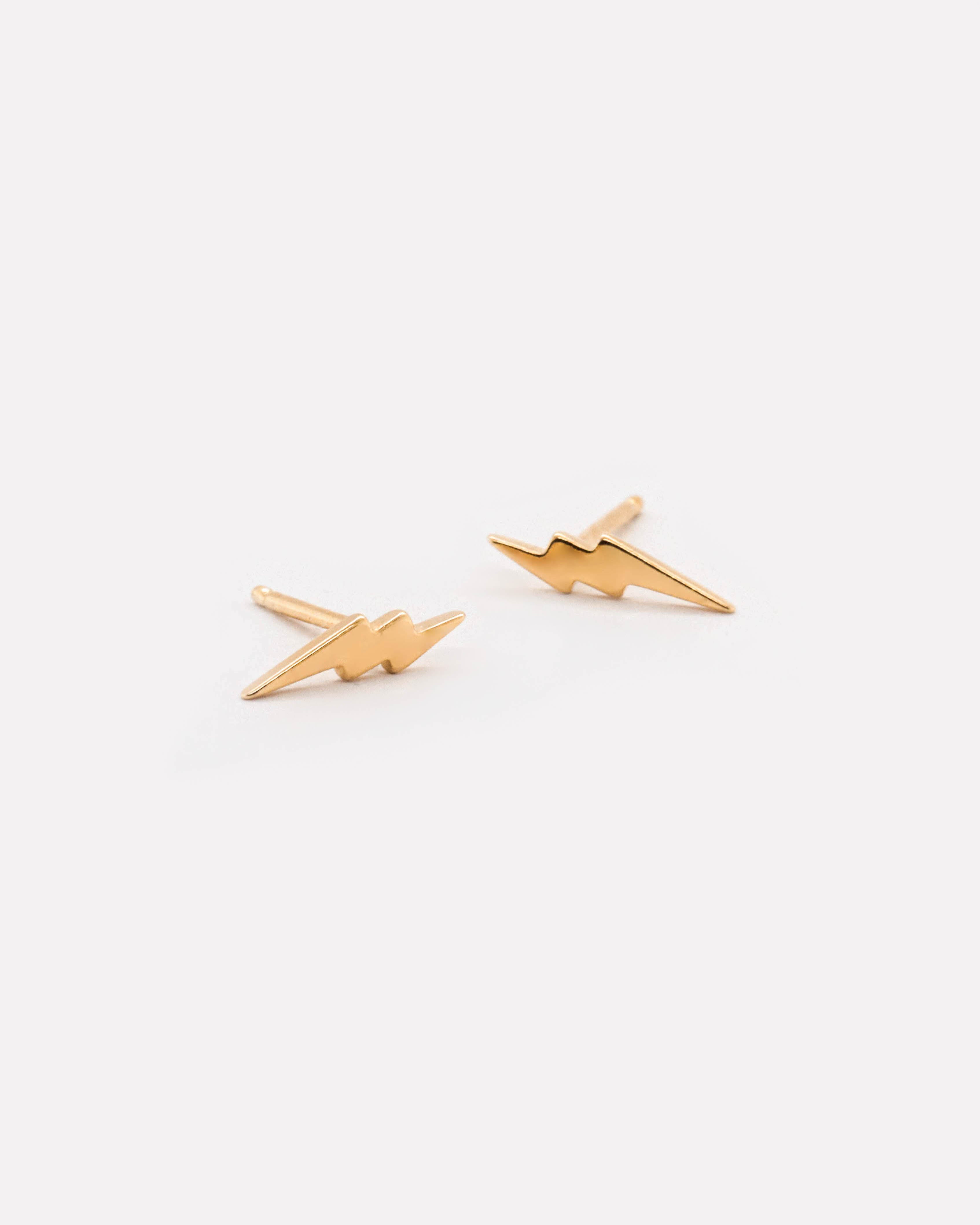 18K Vermeil Lightning Studs