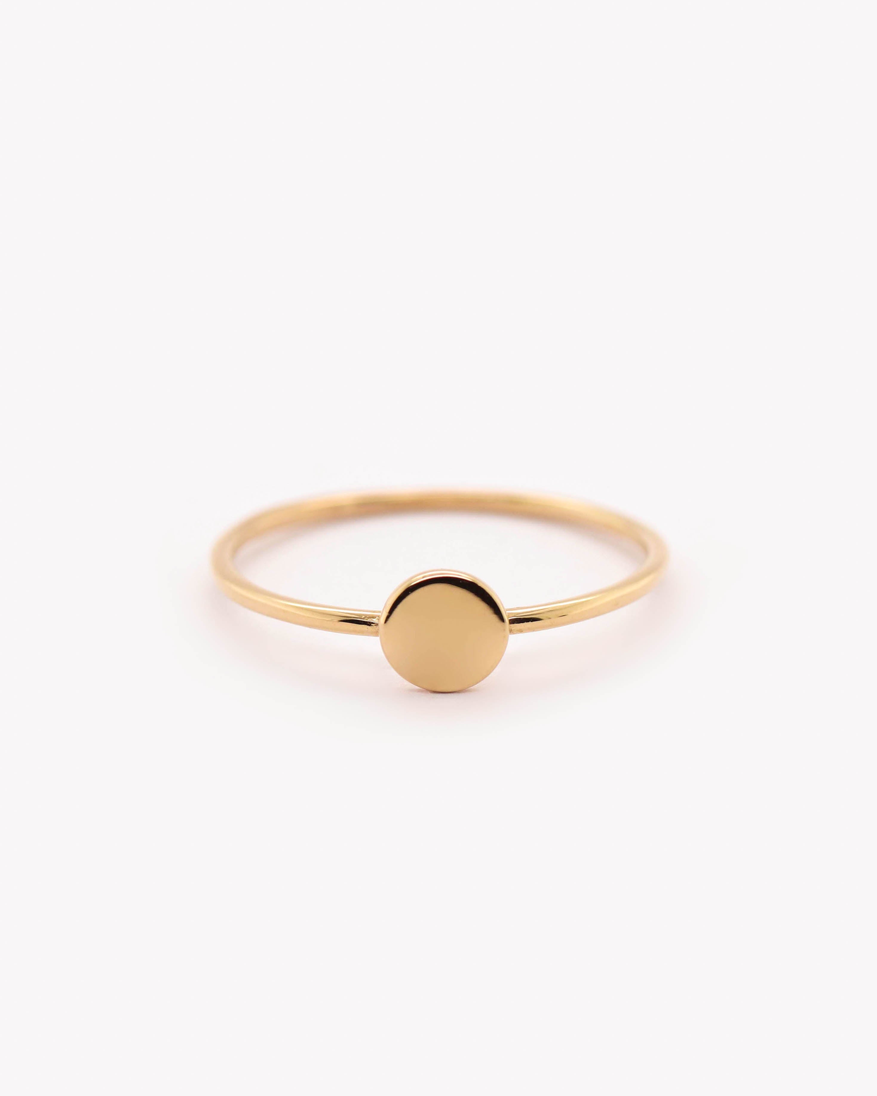 18K Vermeil Disc Ring