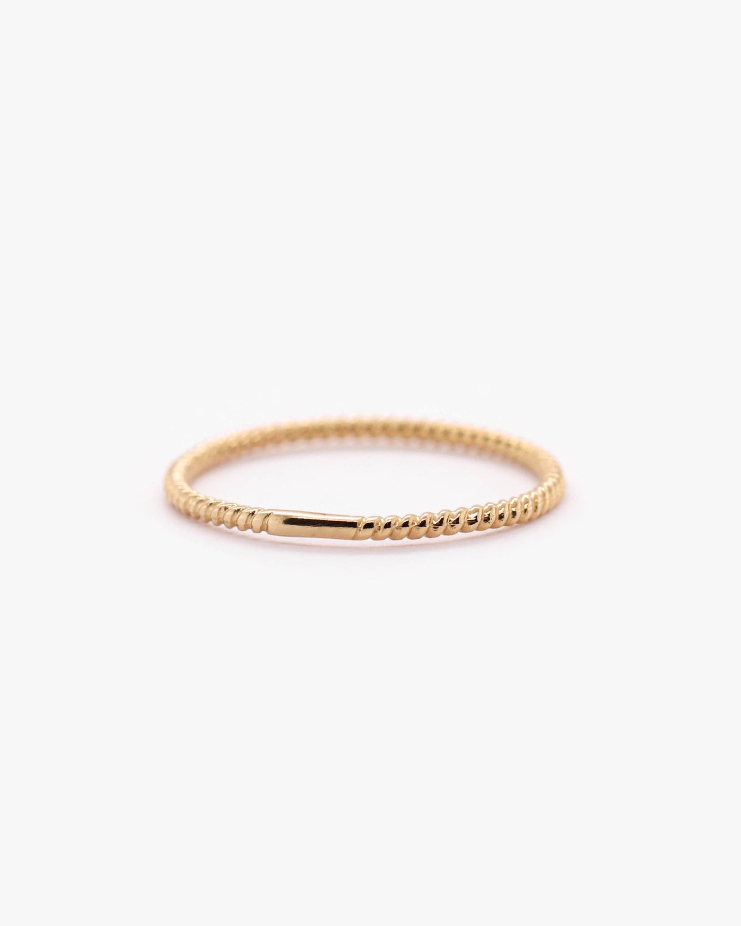 18K Vermeil Twisted Band Ring
