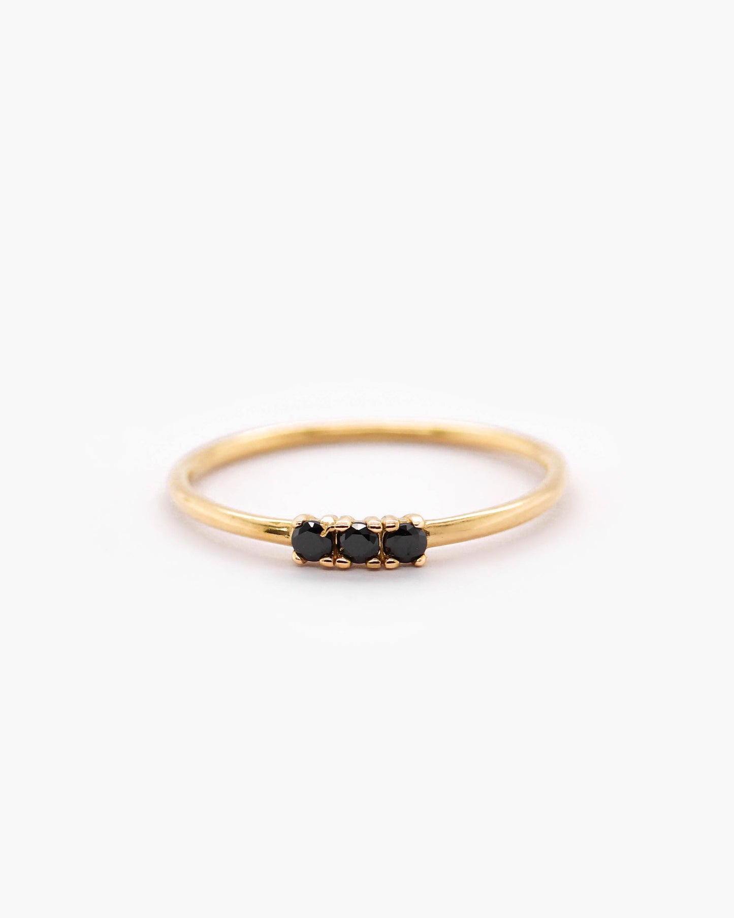 18K Vermeil Trio CZ Ring